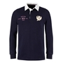Scotland Adults Classic XV Heavyweight Rugby Shirt Long Sleeve Navy - Front 