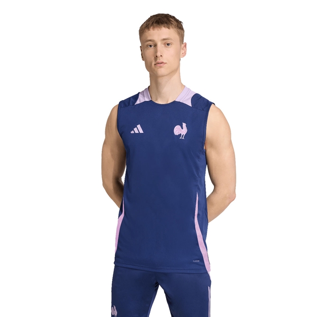 France Mens Singlet 25/26 Blue - Model