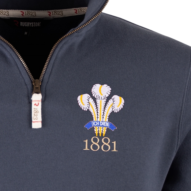 R1823 Wales 1881 Quarter Zip Top - Petrol Blue
