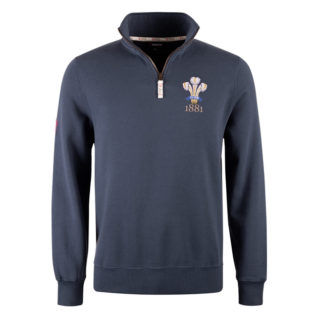 R1823 Wales 1881 Quarter Zip Top - Petrol Blue