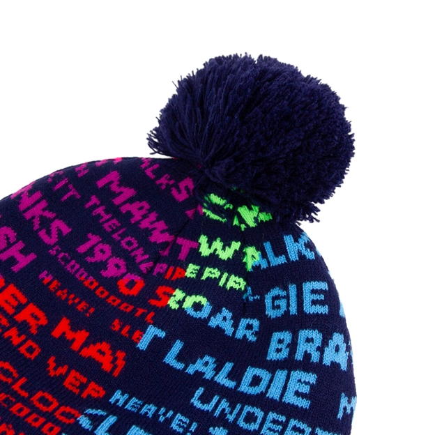 Scotland Kids Pom Pom Beanie 25/26 Navy - Bobble