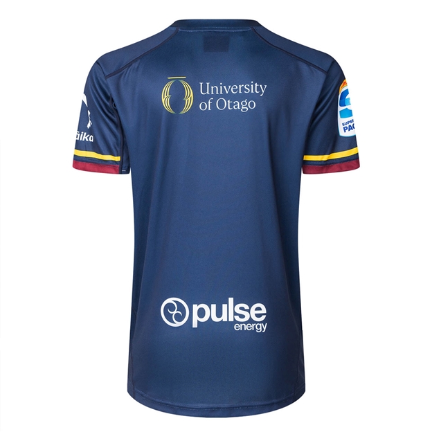 Highlanders Mens Home Rugby Shirt Short Sleeve 2025 - Back