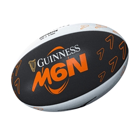 Gilbert Guinness 6 Nations Supporters Rugby Ball - Front View