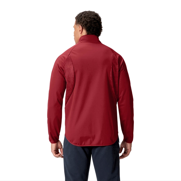 British and Irish Lions Mens Anthem Jacket Red - Model Back