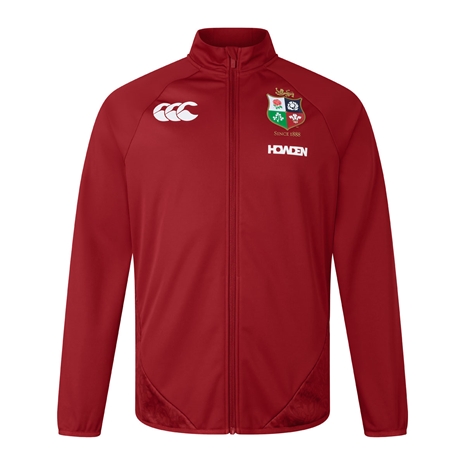British and Irish Lions Mens Anthem Jacket Red - Front
