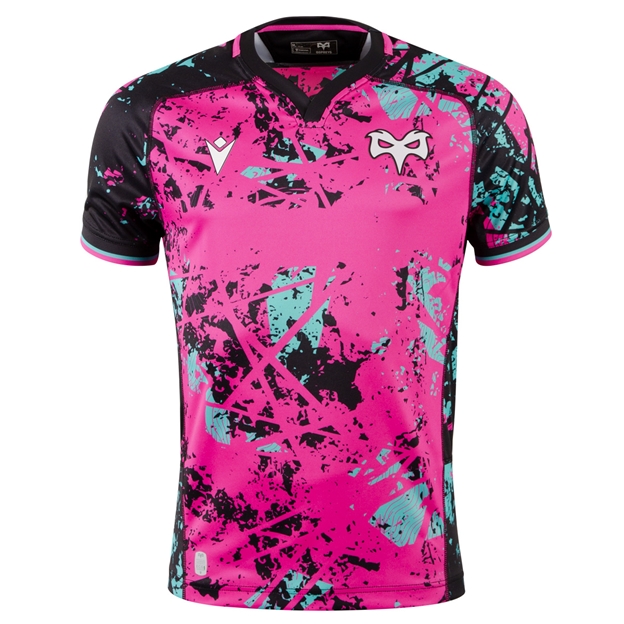Ospreys Mens Euro Rugby Shirt 25/26 - Front