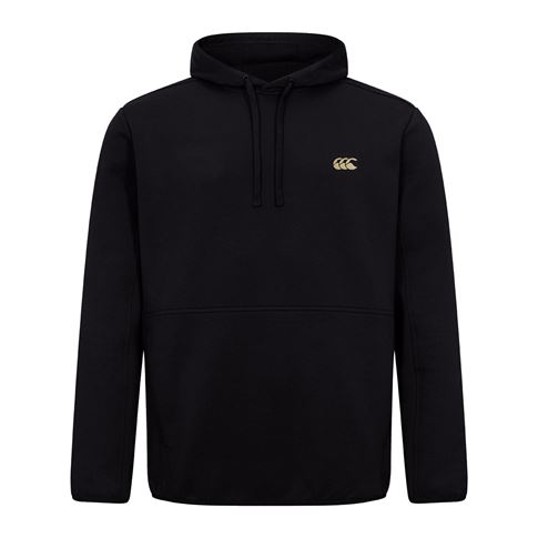 Canterbury Mens Tempo Hoodie Black - Front Canterbury Mens Tempo Hoodie Black - Front