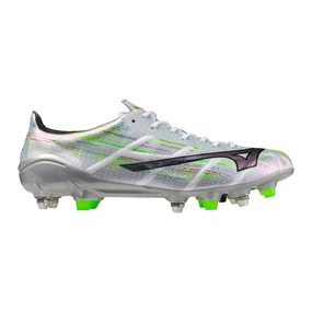 Mizuno Alpha II Japan Mix Rugby Boots White/Silver Iridiscent/Black - Outstep