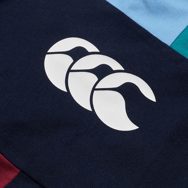 Canterbury Kids Harlequin Shorts Sleeve Rugby Shirt Multi Colour - CCC Logo