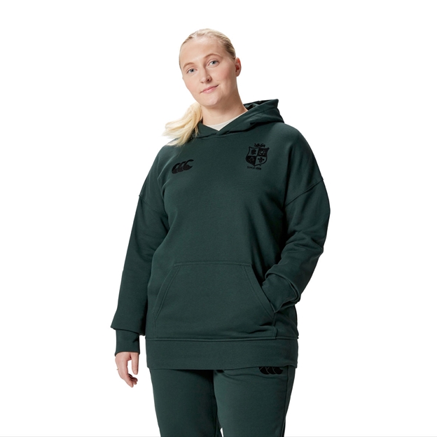 British and Irish Lions Mens Stealth Hoody Green - Model Front