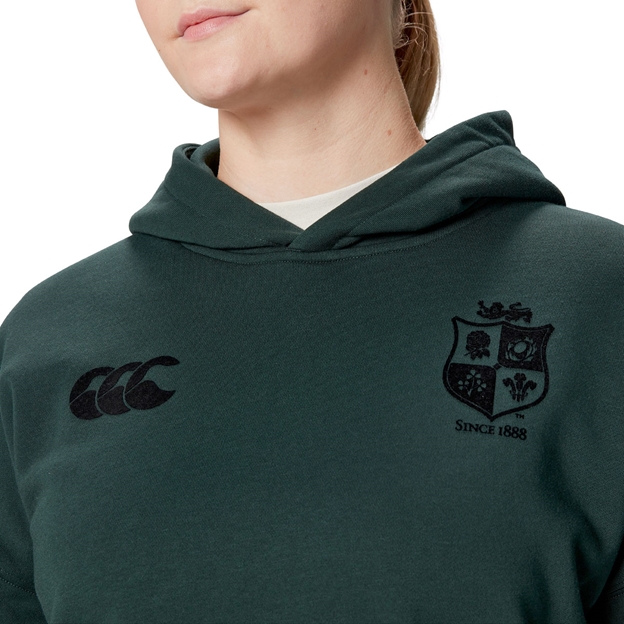 British and Irish Lions Mens Stealth Hoody Green - Model Close Up