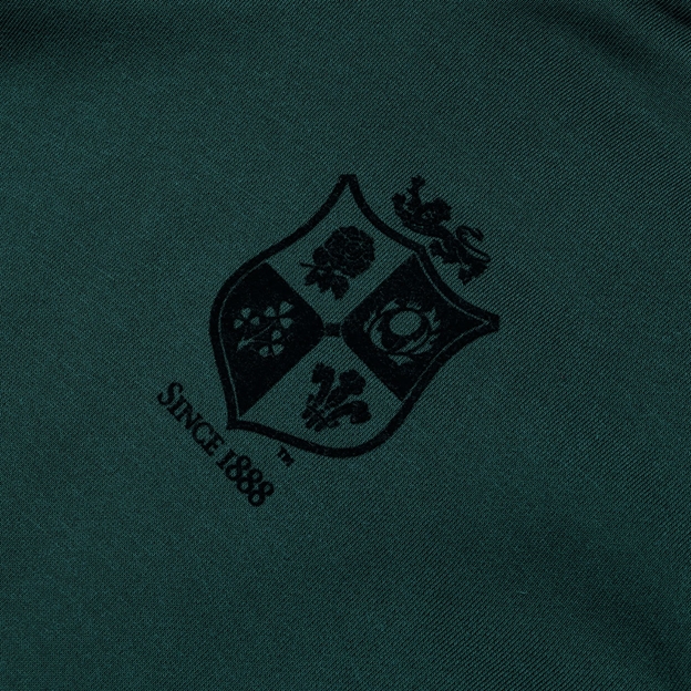 British and Irish Lions Mens Stealth Hoody Green - Lions Crest