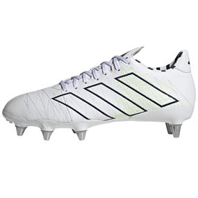 Adidas Kakari Elite Soft Ground Rugby Boots White - side view