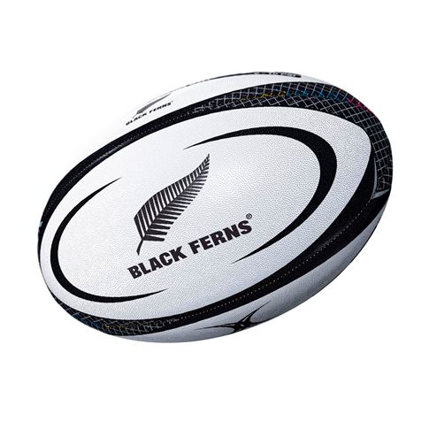 Gilbert Black Ferns Replica Rugby Ball Size 5 - Front Gilbert Black Ferns Replica Rugby Ball Size 5 - Front