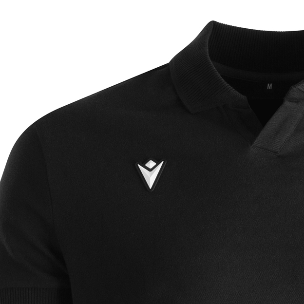 Barbarians Mens Athleisure Cotton Polo 26/27 Black - Macron Close-up