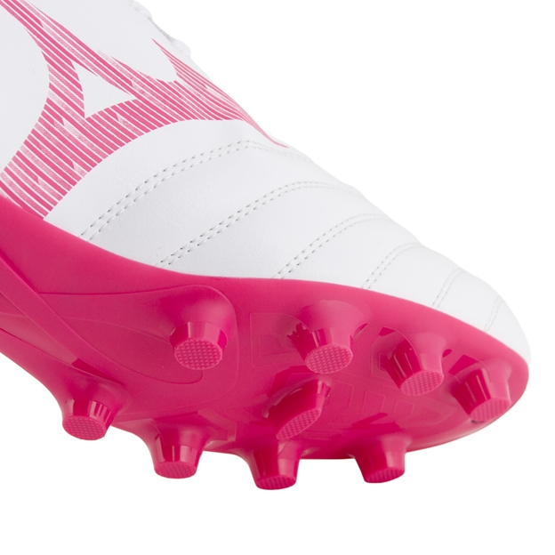Mizuno Adults Monarcida Neo III Select FG Rugby Boots White/Pink - Forefoot