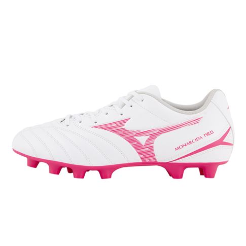 Mizuno Adults Monarcida Neo III Select FG Rugby Boots White/Pink - Outstep