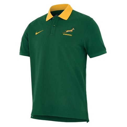 South Africa Springboks Mens Polo 25/26 - Front South Africa Springboks Mens Polo 25/26 - Front