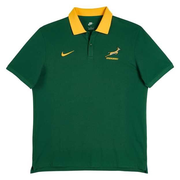 South Africa Springboks Mens Polo 25/26 Front - Flat