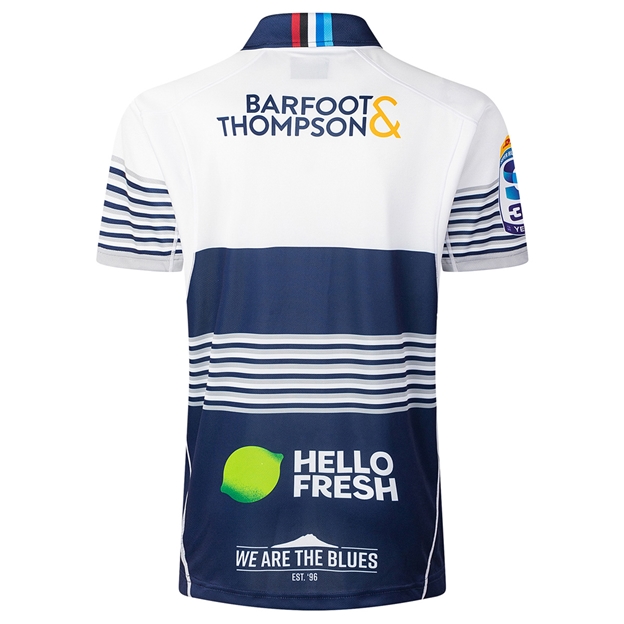 Blues Mens Home Rugby Shirt 26/27 Multi - Back