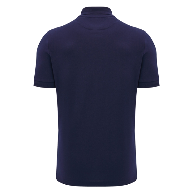 Scotland Mens Athleisure Travel Polo-Navy-24/25 - Back