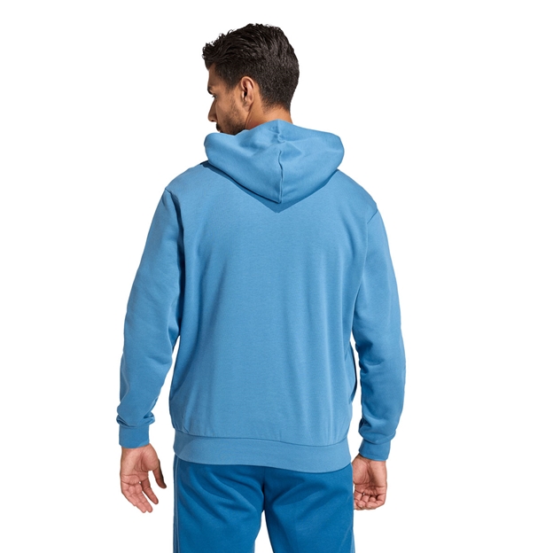 France Mens Travel Hoodie 25/26 Lucid Blue - Model Back View