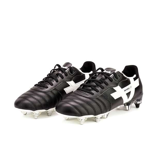 Oxen Kids Raptor Elite Mix Stud Rugby Boots Black - Pair