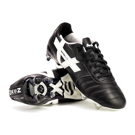Oxen Kids Raptor Elite Mix Stud Rugby Boots Black - Front