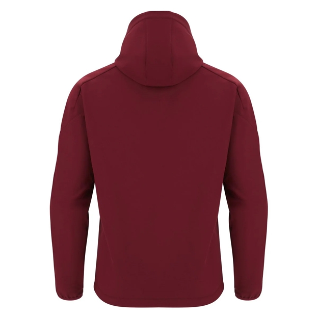Wales Mens Softshell Jacket 25/26 Dark Red - Back