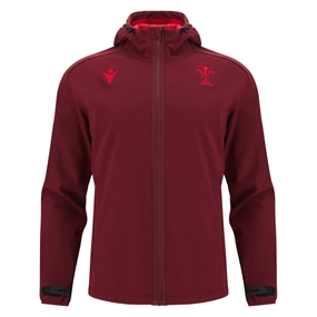 Wales Mens Softshell Jacket 25/26 Dark Red - Front