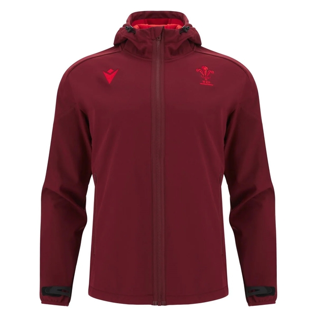Wales Mens Softshell Jacket 25/26 Dark Red - Front