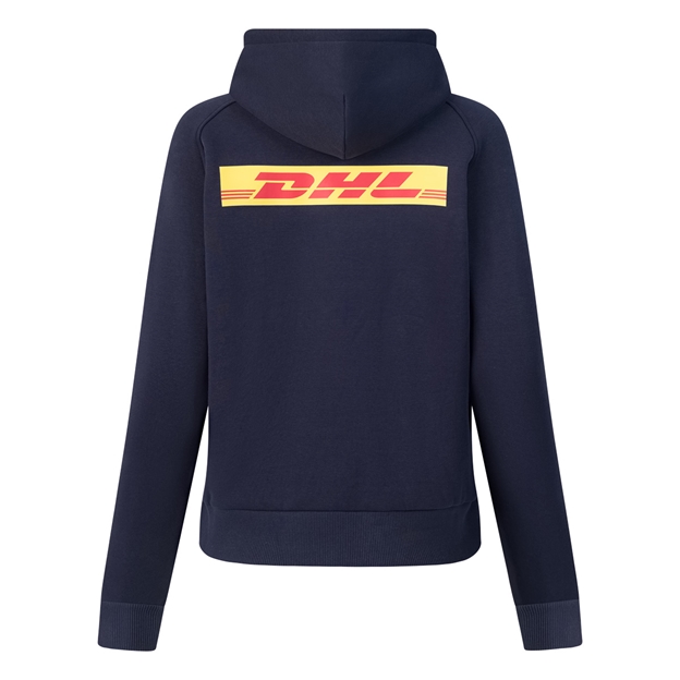 Harlequins Womens Off Pitch Hoodie 26/27 Navy - Back View