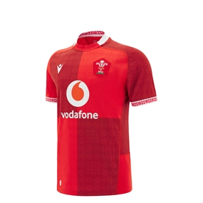 Wales Junior Home Rugby Shirt 25/26 Red - Front