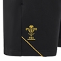 Wales Mens Travel Cotton Bermuda Shorts - 2025 - Black - WRU Logo 