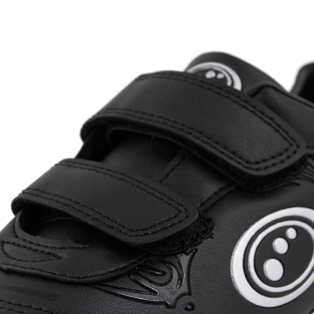 Optimum Kids Razor Velcro Moulded Stud Rugby Boots - Black Silver - Fastening