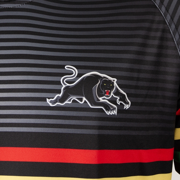 Penrith Panthers Kids Supporters Shirt 2026 Black - Panthers Logo Close-up