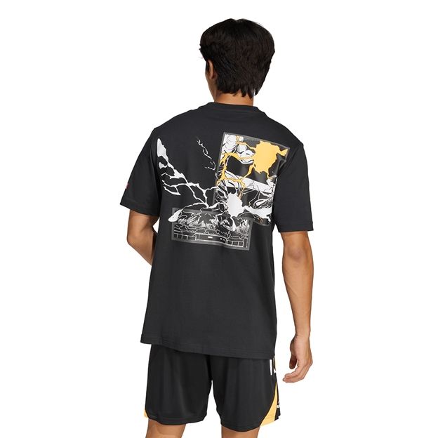 All Blacks Marvel Adults Tee 25/26 - Model Back View