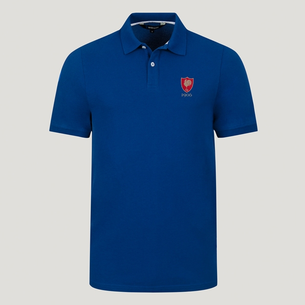 France 1906 Heritage Pure Cotton Polo - Royal Blue