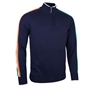 Ireland Mens Glenmuir Tricolour Zip Neck Cotton Sweater - Front 