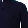 Ireland Mens Glenmuir Tricolour Zip Neck Cotton Sweater - Shoulder 