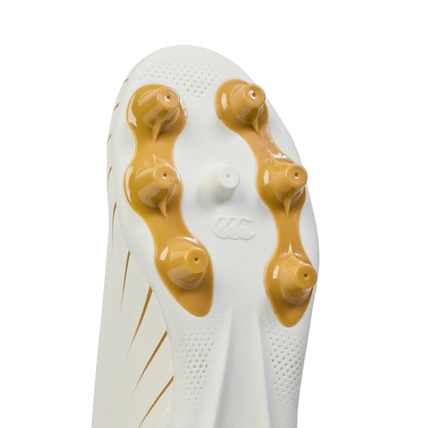 Canterbury Kids Speed Falcon Firm Ground Rugby Boots White - Forefoot