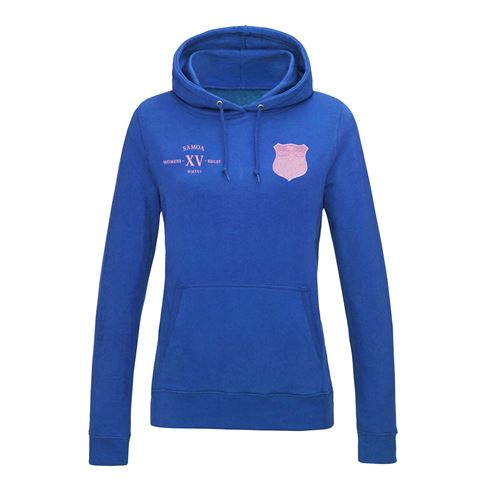 Womens World Cup Samoa Womens Classic Hoodie Royal - Front Womens World Cup Samoa Womens Classic Hoodie Royal - Front