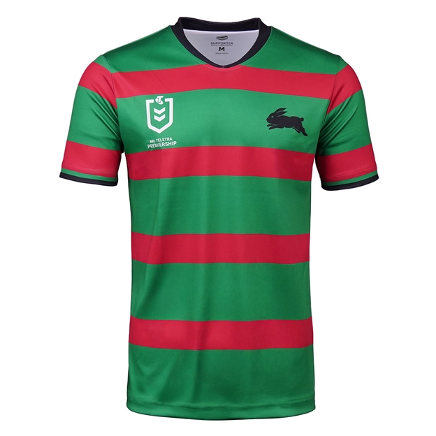 South Sydney Rabbitohs Mens Supporter Shirt Green - Front