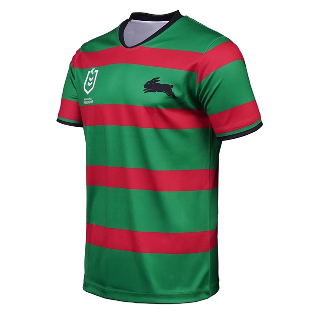 South Sydney Rabbitohs Mens Supporter Shirt Green - Side