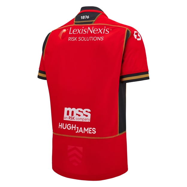 Cardiff Mens Away Rugby Shirt - Short Sleeve - 2025 - Back