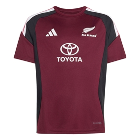 All Blacks Kids Performance T-Shirt 26/27 Maroon - Front View