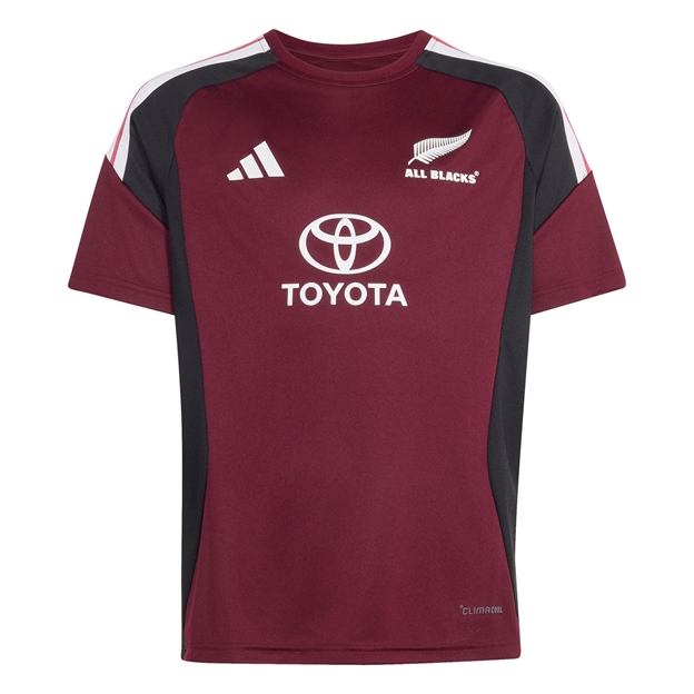 All Blacks Kids Performance T-Shirt 26/27 Maroon - Front View