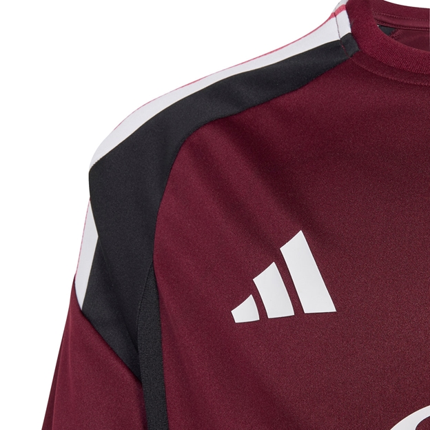 All Blacks Kids Performance T-Shirt 26/27 Maroon - Adidas Close-up View