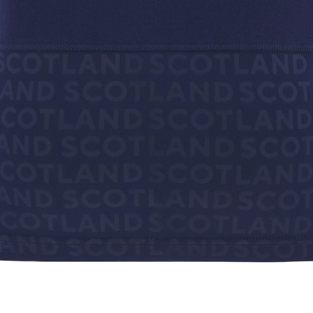 Scotland Womens Home Cotton Rugby Shirt 25/26 Short Sleeve Navy - Hem Detail