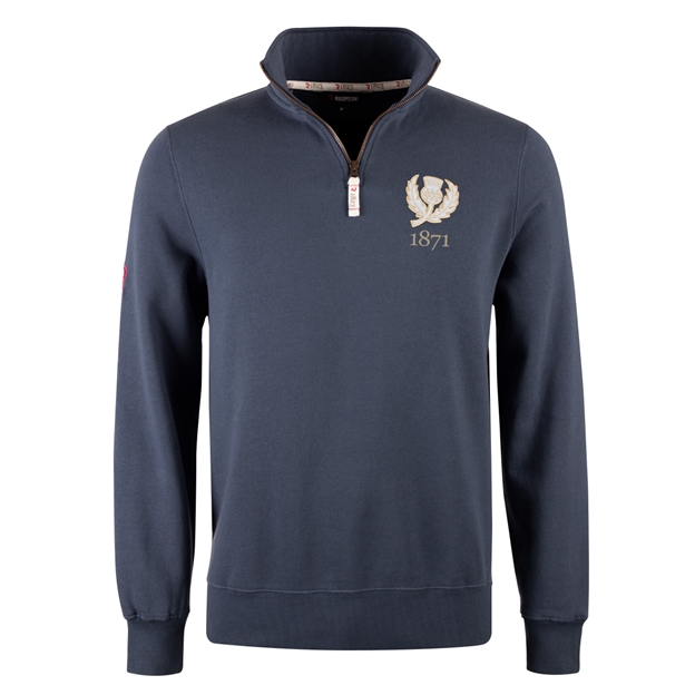 R1823 Scotland 1871 Quarter Zip Top - Petrol Blue